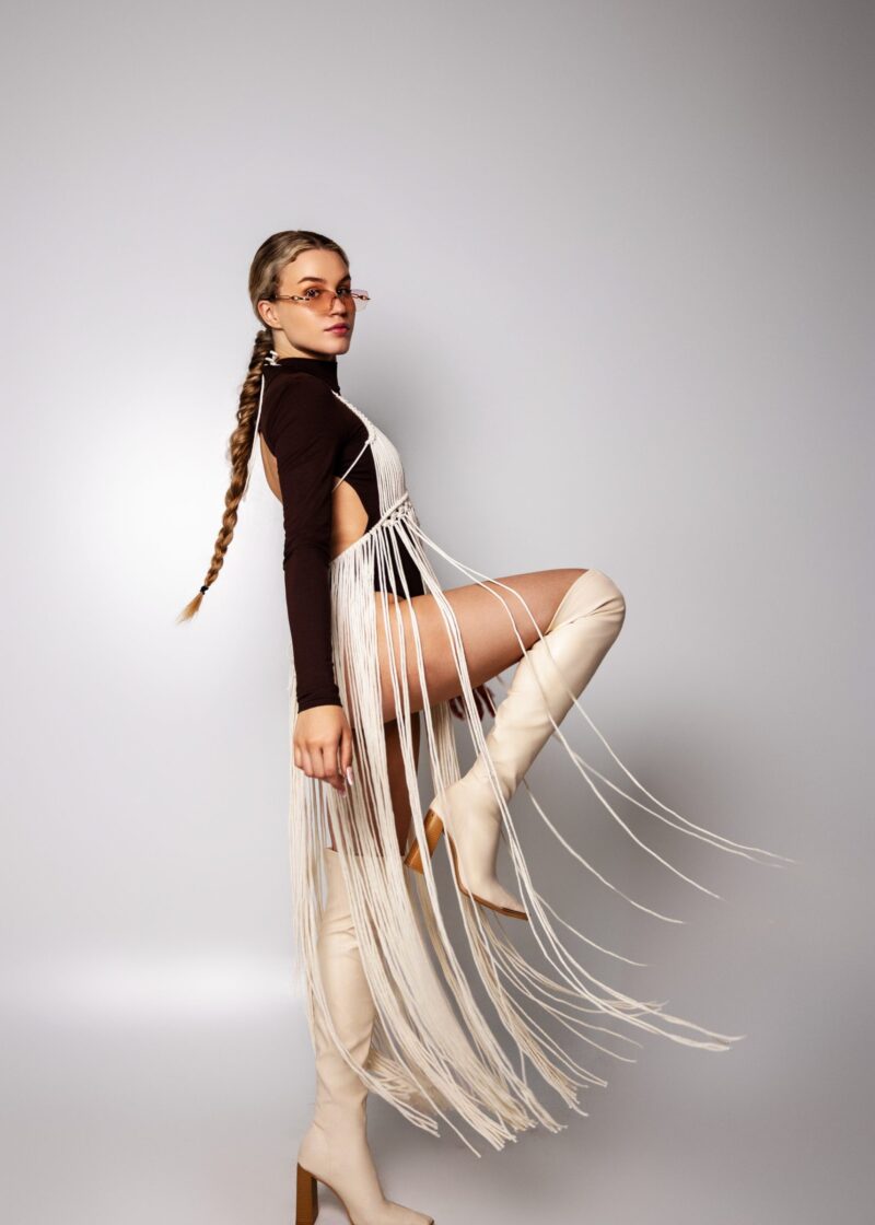 Alternative view of Makramowa sukienka